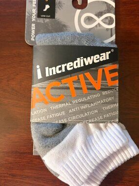 Incrediwear Active Low Cut Sock White